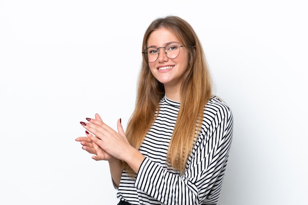 participant smiling after session